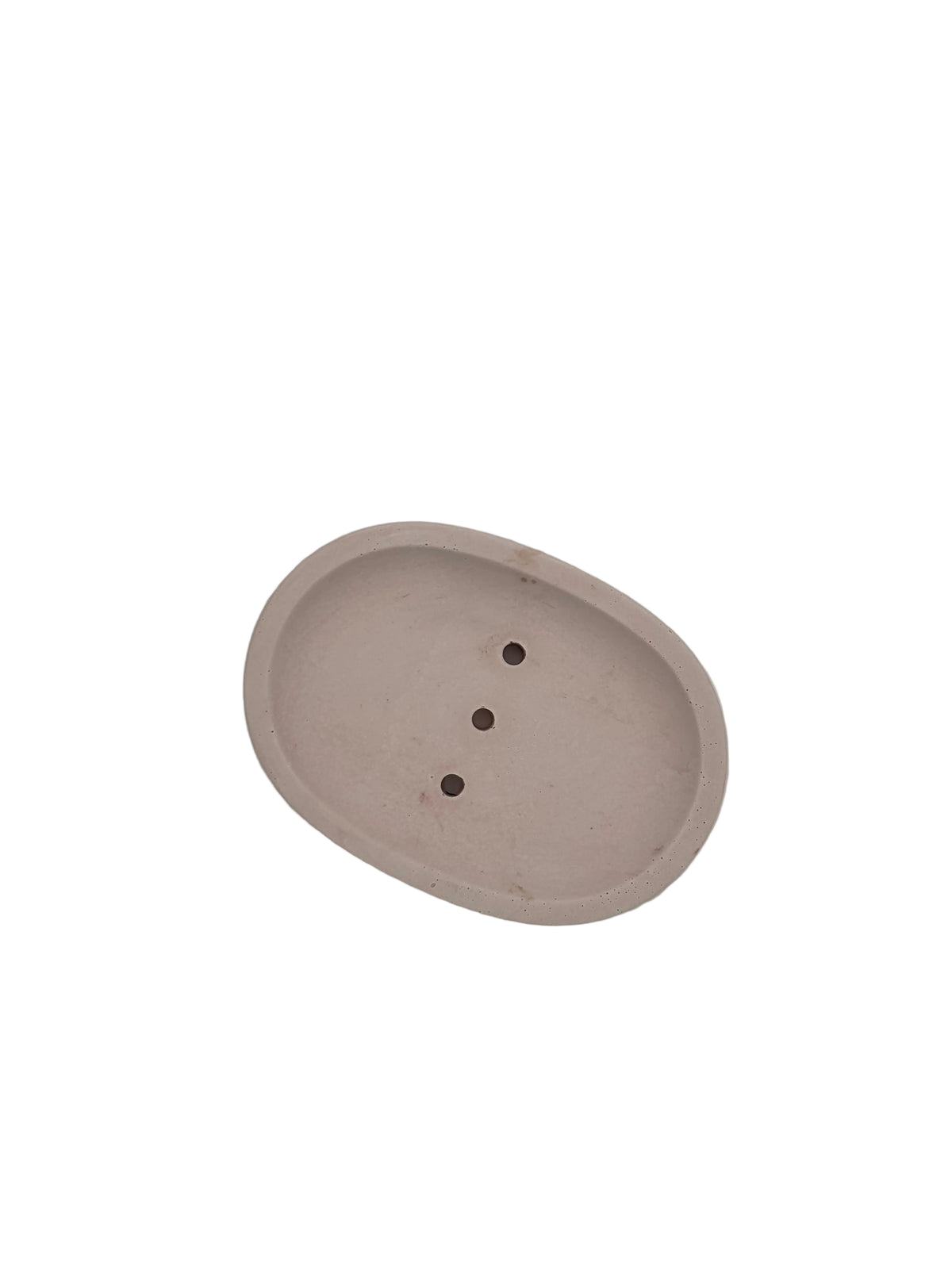 Handmade Oval Pink Jesmonite Soap Dish