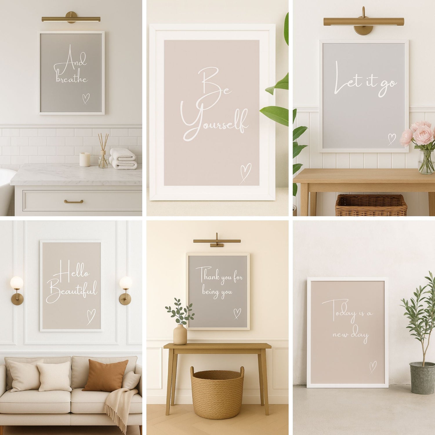 Calm Typography Wall Art