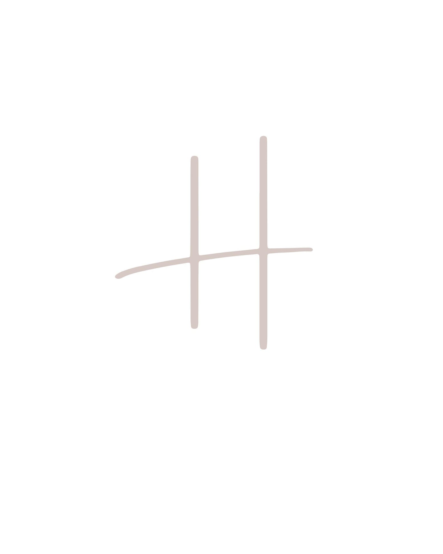 Letter H Wall Art Print | Soft Taupe Initial Poster | Nursery Letter Print | Minimalist Typography Printable | A4, A3, 8x10 download