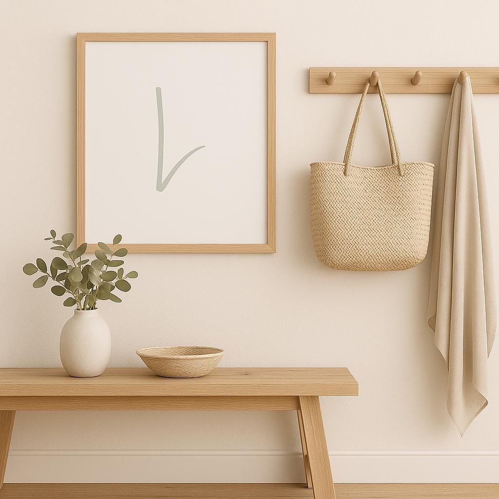 Letter L Wall Art Print | Sage Green Initial Poster | Nursery Letter Print | Minimalist Typography Printable | A4, A3, 8x10 download