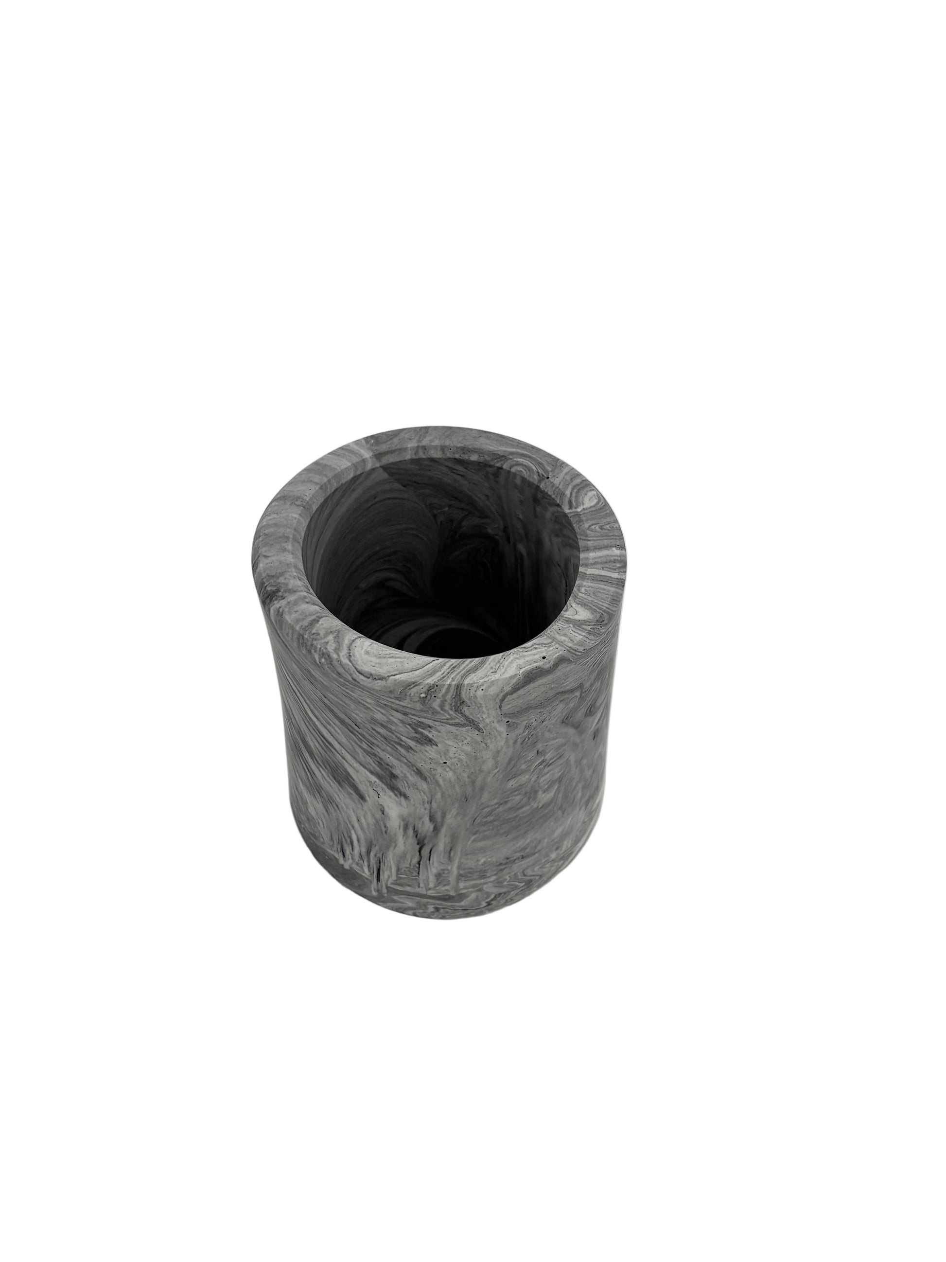 Marble Jesmonite Pot