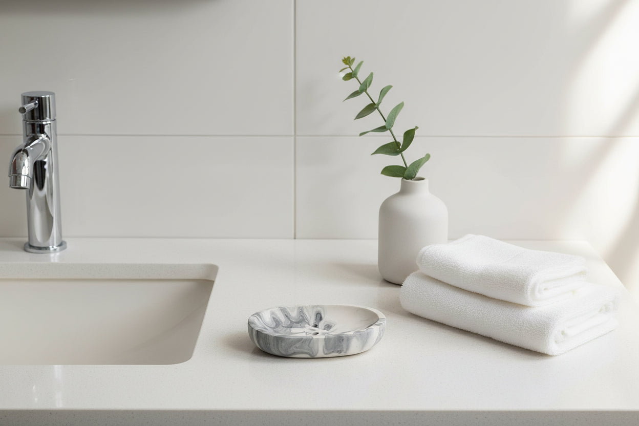 Jesmonite Soap Dish in Marble